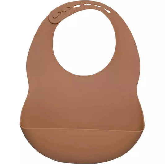 Bavoir en silicone Terracotta