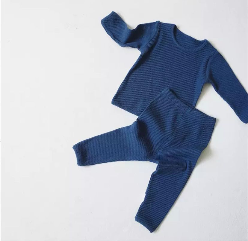 Ensemble bébé bleu indigo