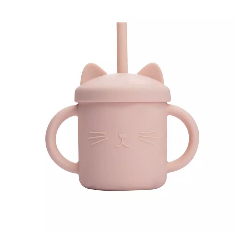 Tasse d'apprentissage bébé Rose Pâle